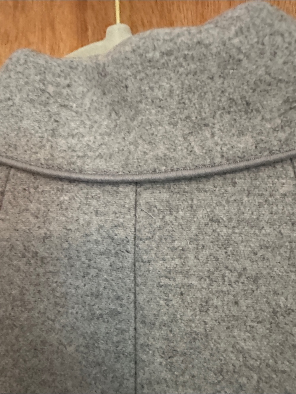 Banana Republic Heather Gray Single-Button Wool-Blend Coat - Picture 7 of 16